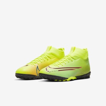 Nike Jr. Mercurial Superfly 7 Academy MDS TF - Nagyobb Gyerek Focicipő - Citrom/Fekete